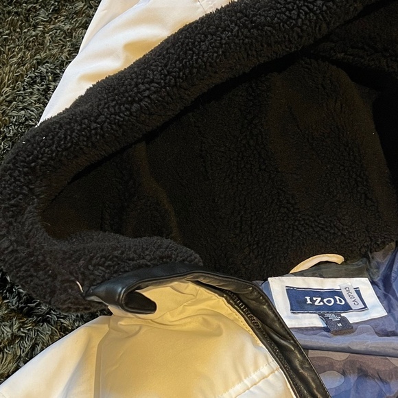 Mens Winter Puff Jacket IZOD SIZE M - Picture 4 of 6